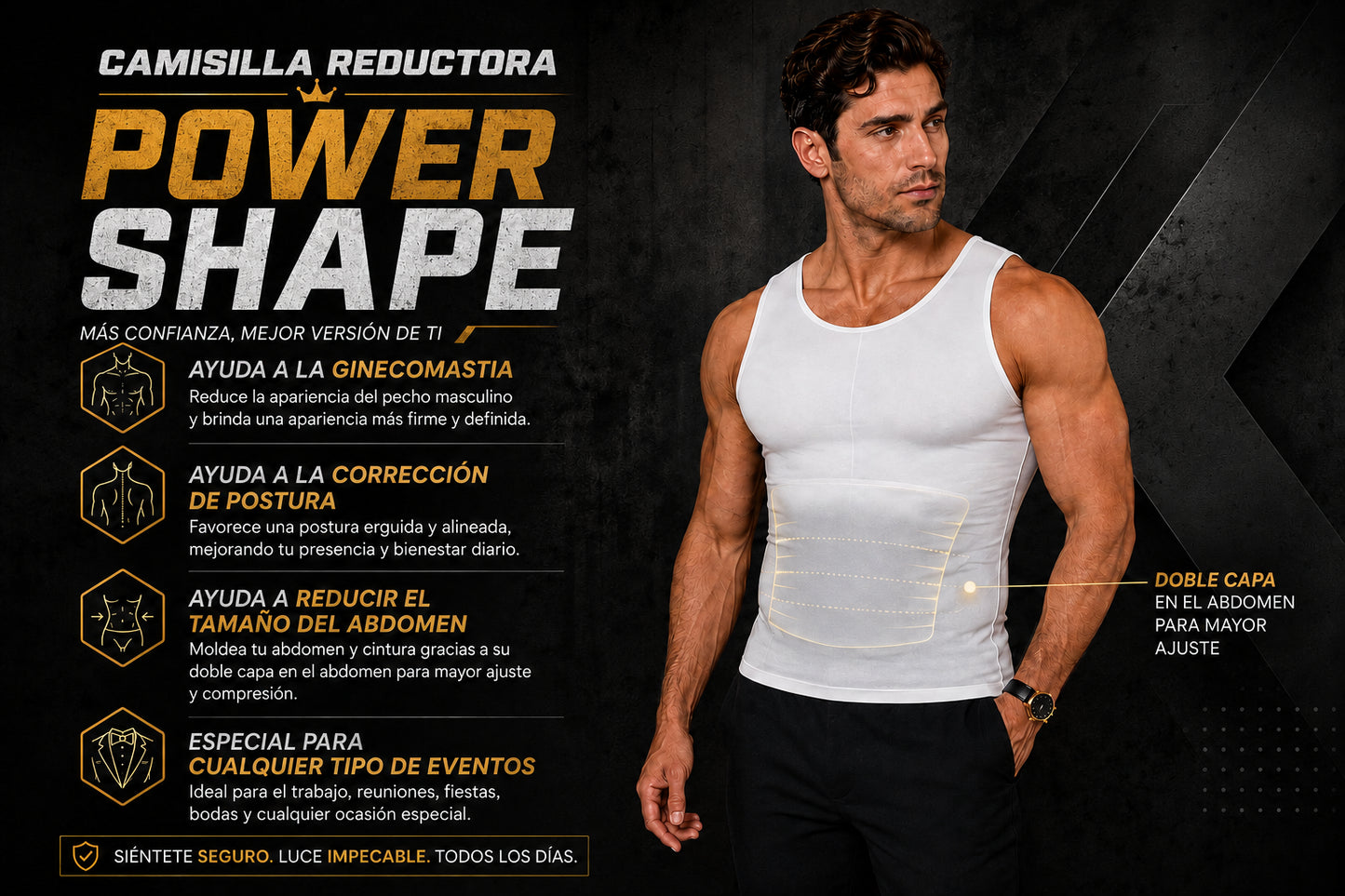 CAMISLLA REDUCTORA POWER SHAPE🔥
