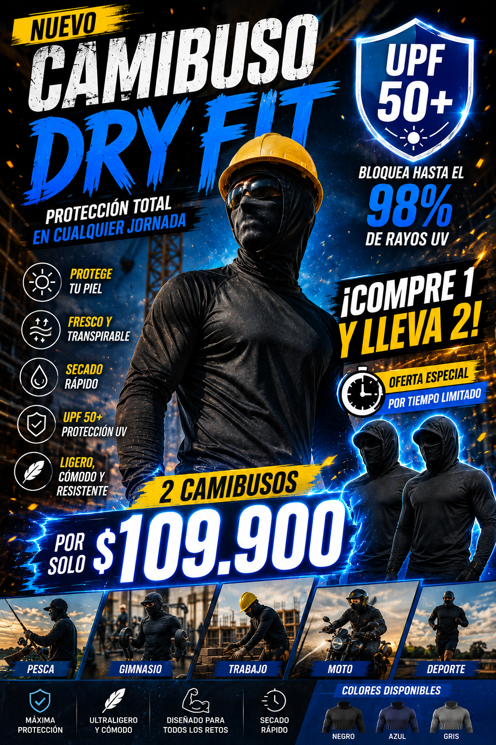 HOODIE DRY FIT X2