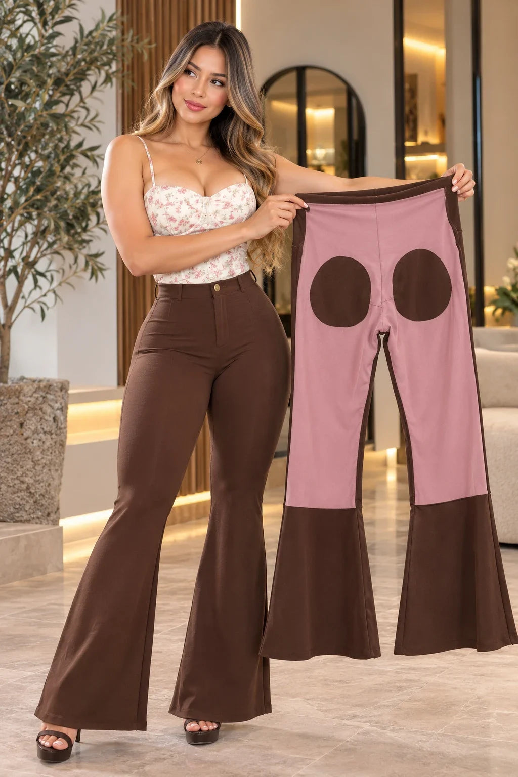Faja interna del leggings bota campana