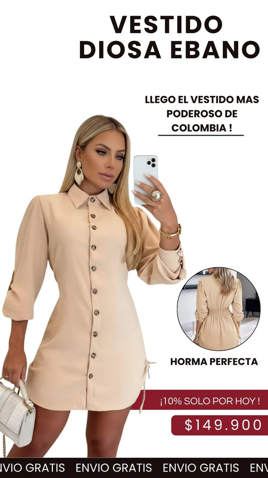VESTIDO DIOSA EBANO