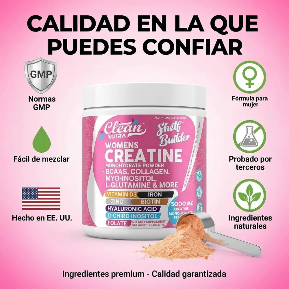 Creatina para mujer Shelf Builder