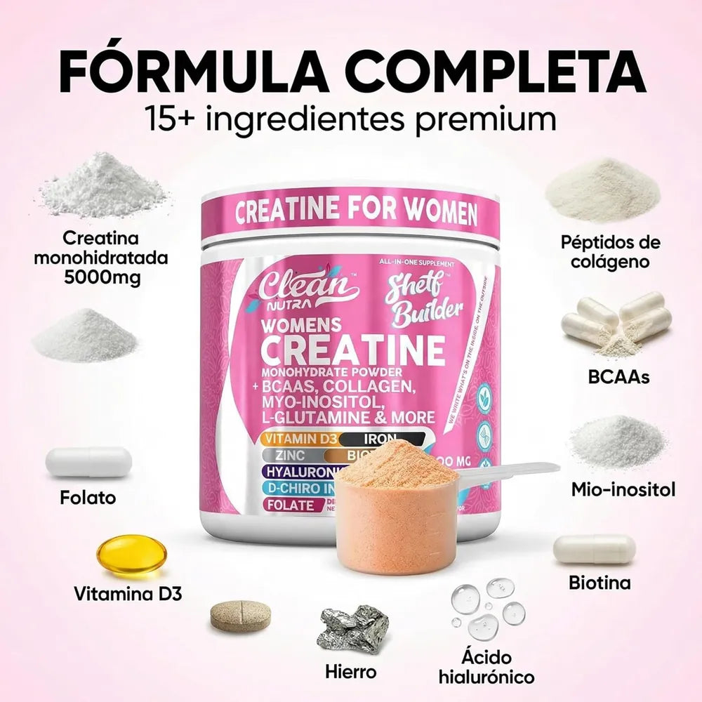Creatina para mujer Shelf Builder