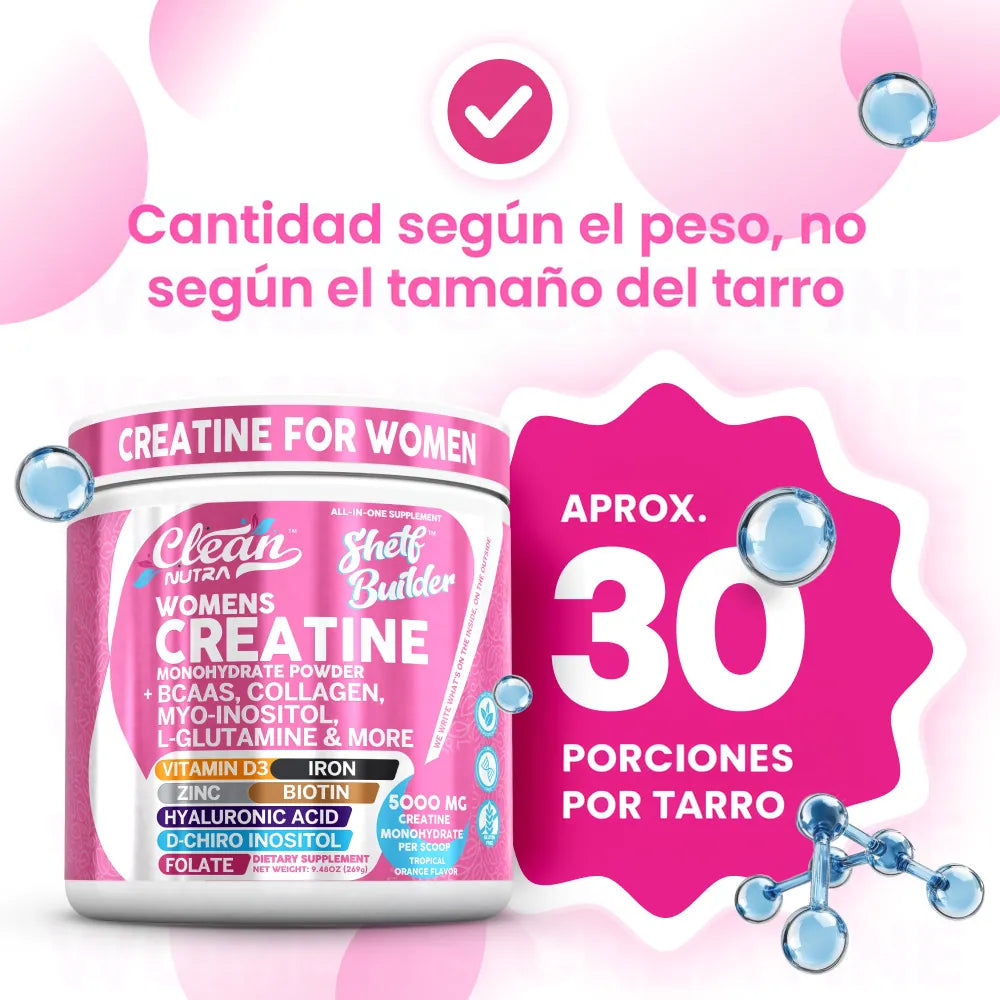 Creatina para mujer Shelf Builder